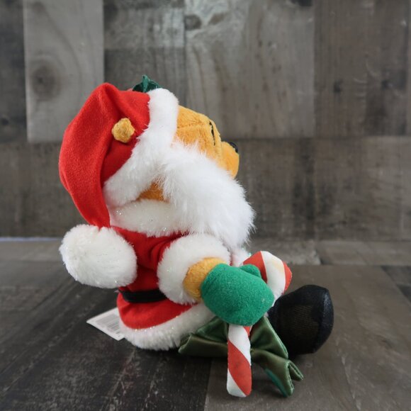 Disney Parks Winnie the Pooh Holiday Bean Plush Original Tags Small Christmas - Picture 7 of 10